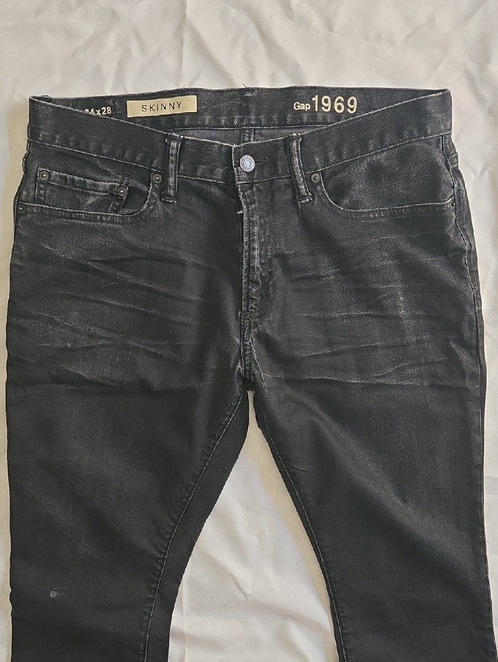 GAP 1969 Men's Skinny Jeans - Black Wash